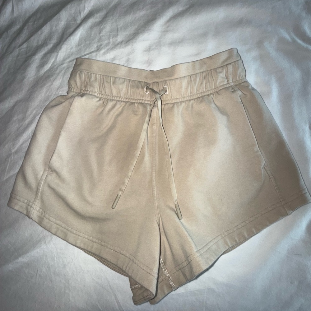 Lululemon Cotton High-Rise Lounge Short — Mojave Tan, Size 2